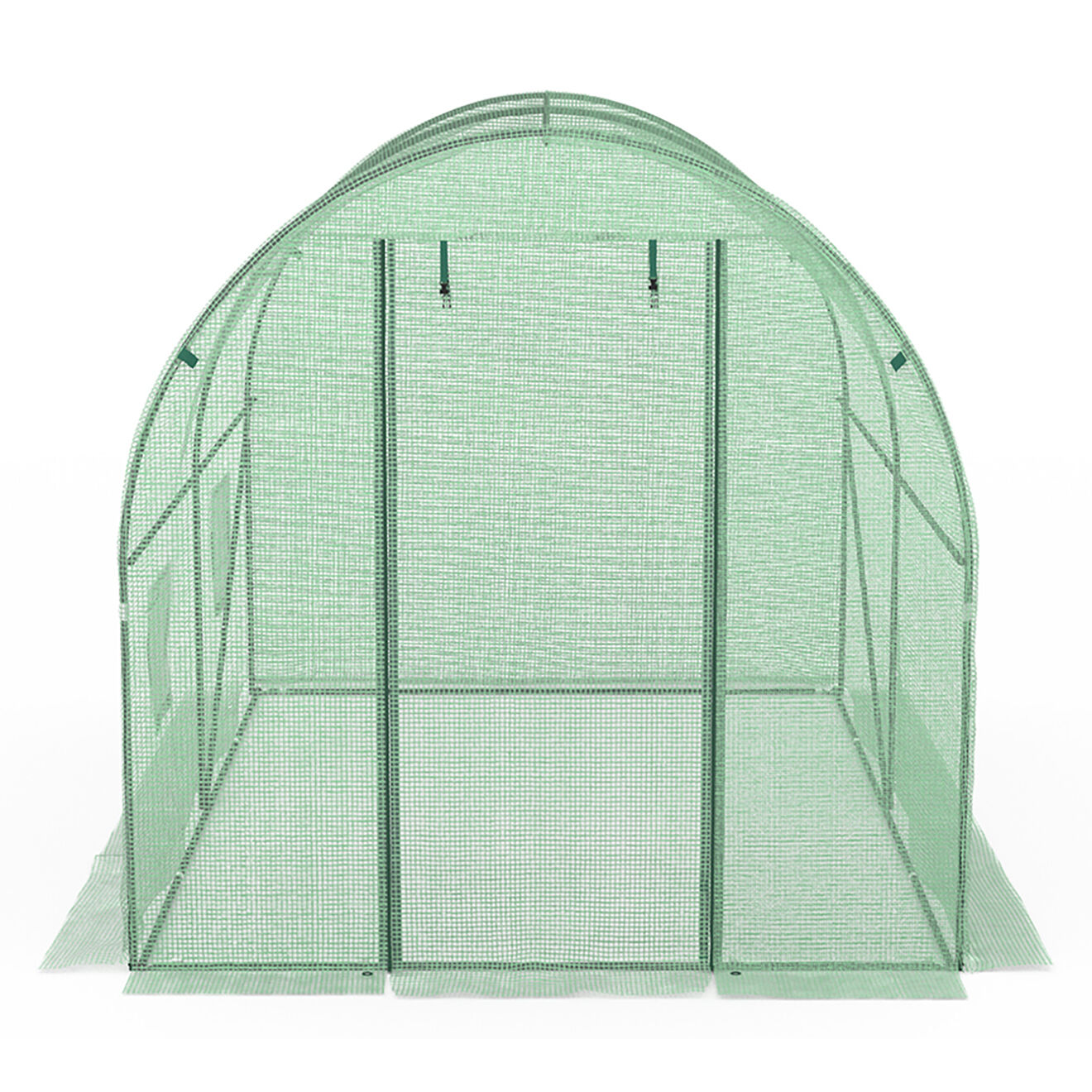 JARDIKT Serre tunnel de jardin gamme maraîchère bâche renforcée verte - 300x200x200 cm