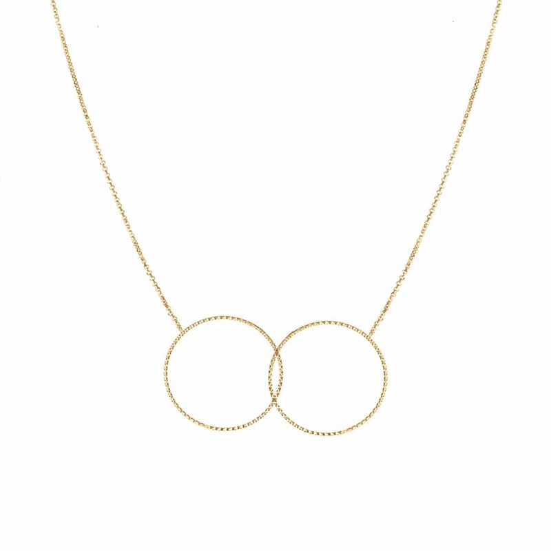 Collier Argent Doré Diamanté Greta