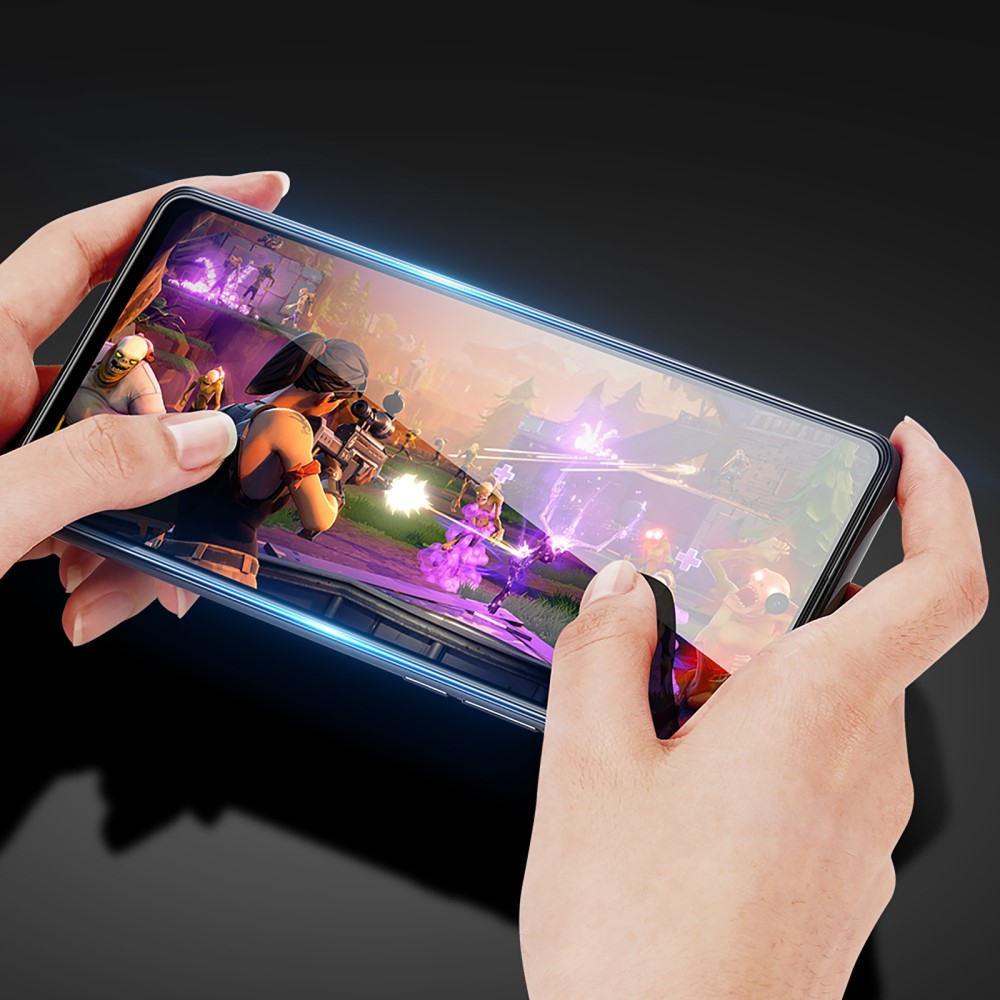 Samsung Galaxy A55 Full-Screen Vollbild Panzer Glas Display mit Rahmen - Schwarz