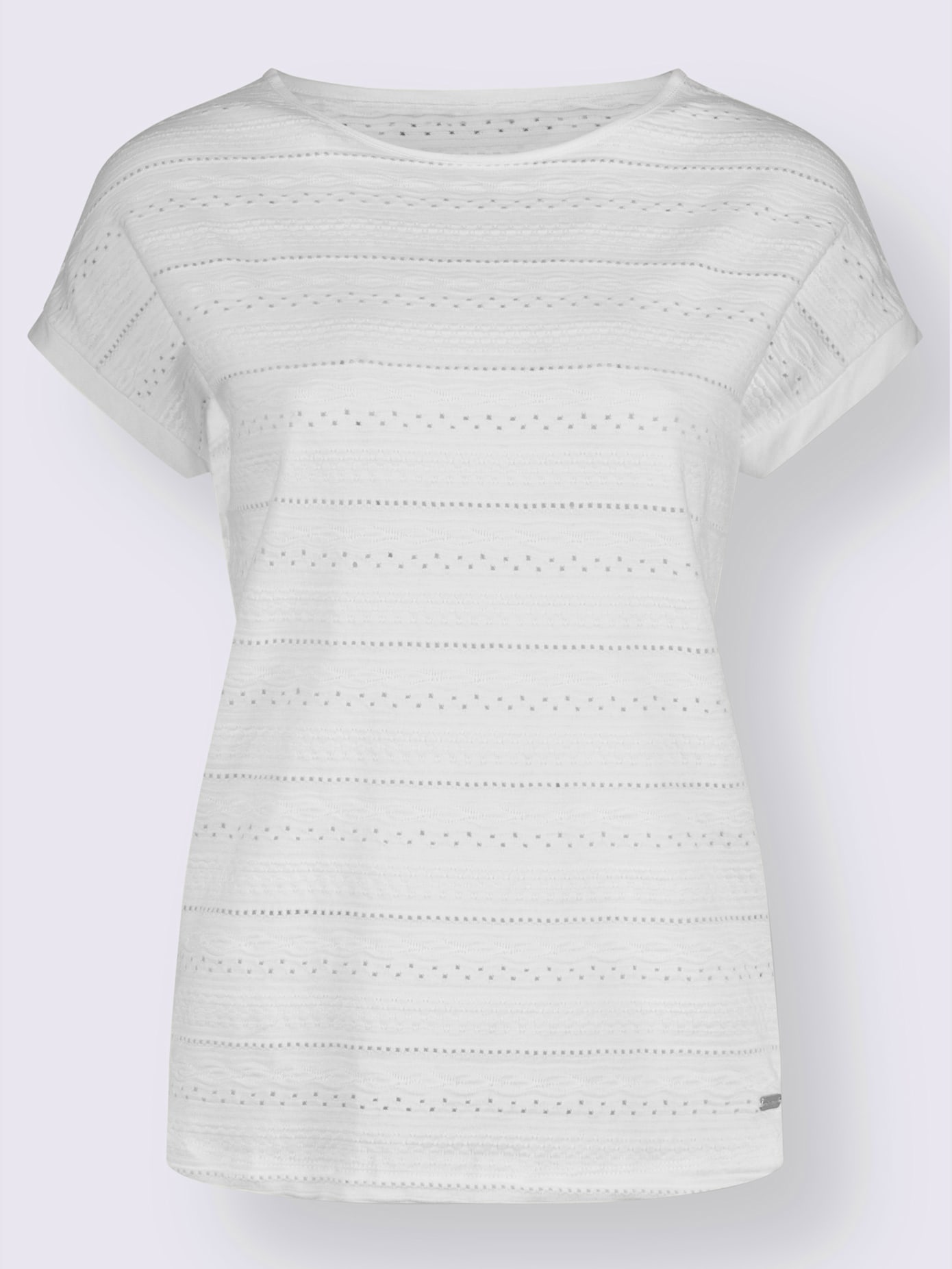 T-shirt estival à motif ajouré