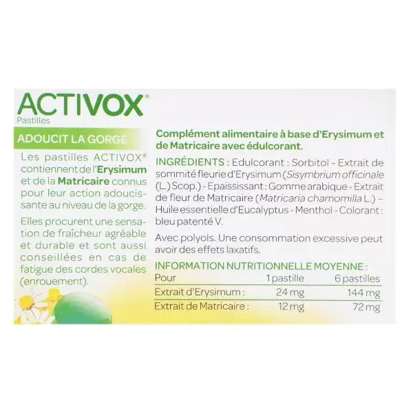 Arkopharma Activox Alivia a Garganta Hortelã e Eucalipto 24 pastilhas