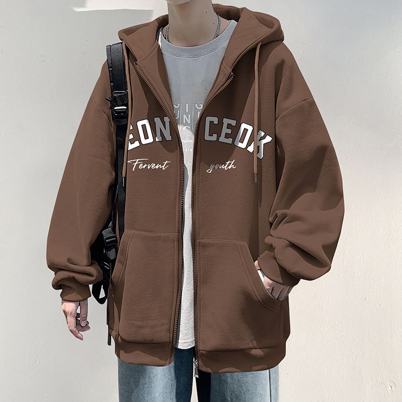 emeisa - Hoodie met trekkoord en ritssluiting