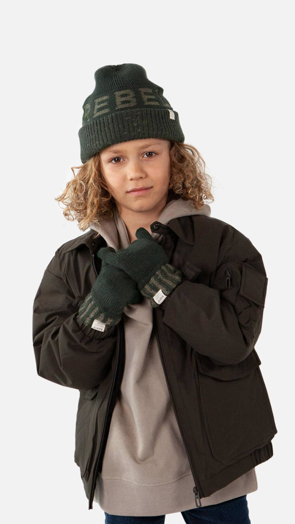 gebreide Beanie Rebeller groen