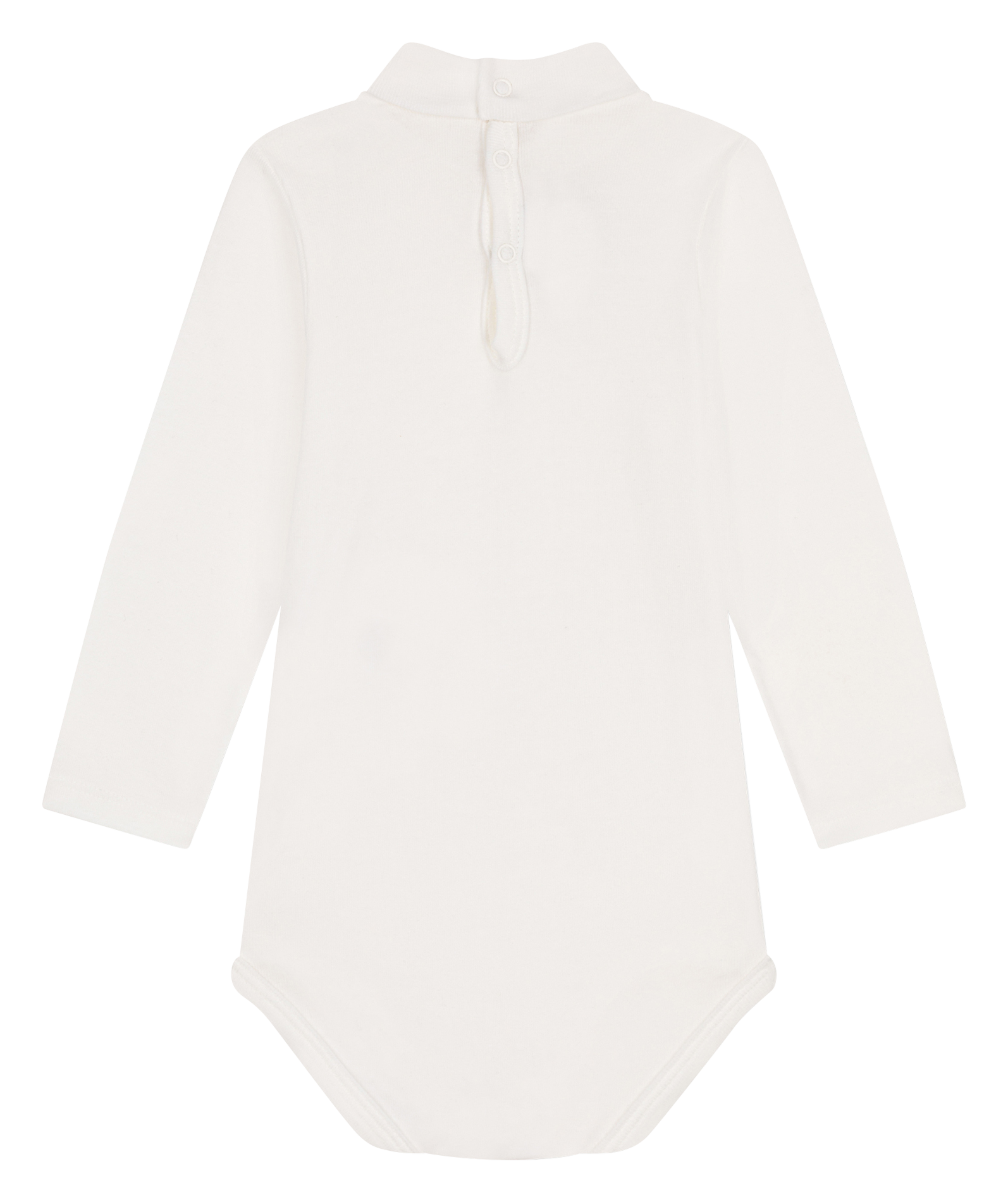 Body col roulé en coton | Blanc