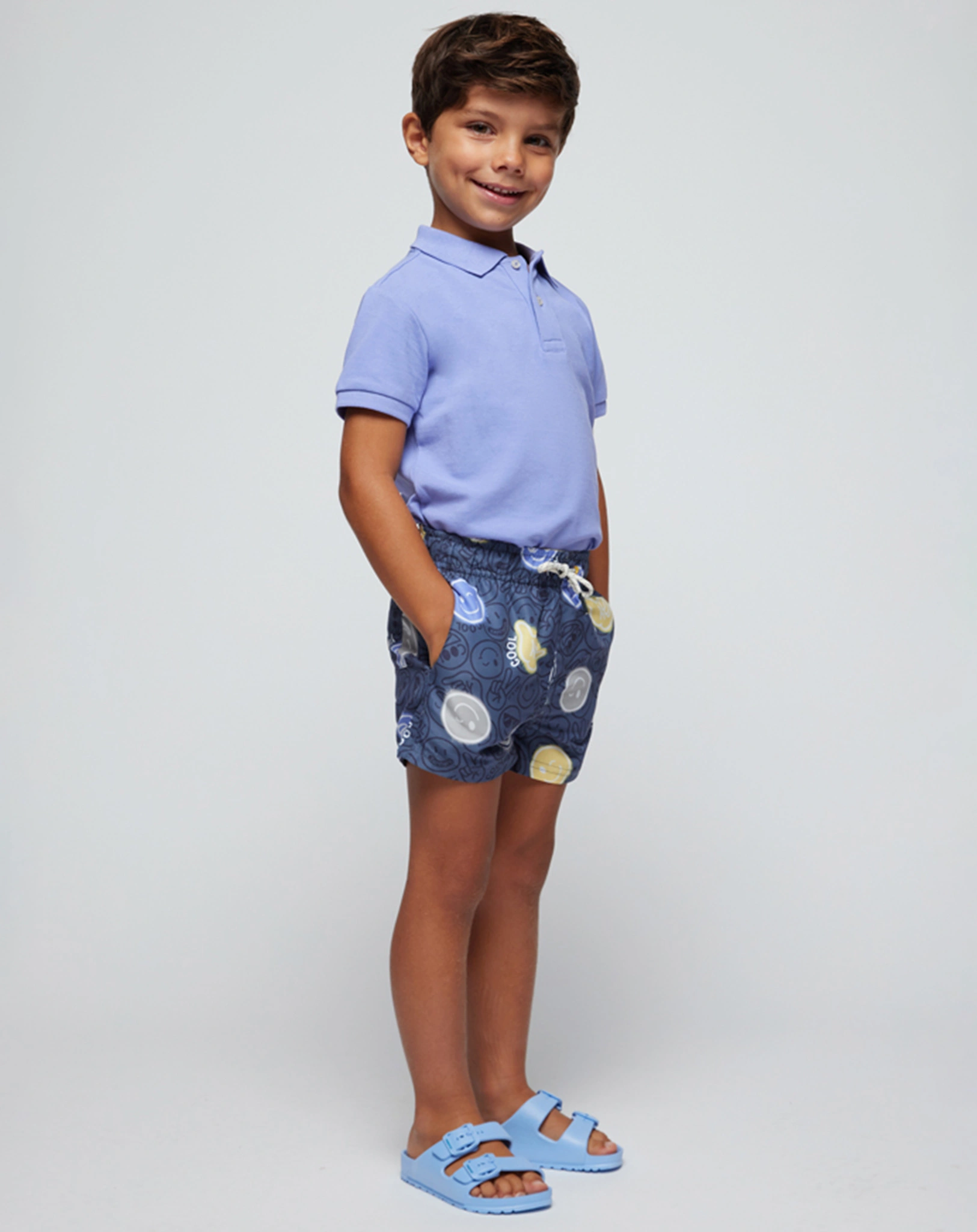Poloshirt BASIC in lila