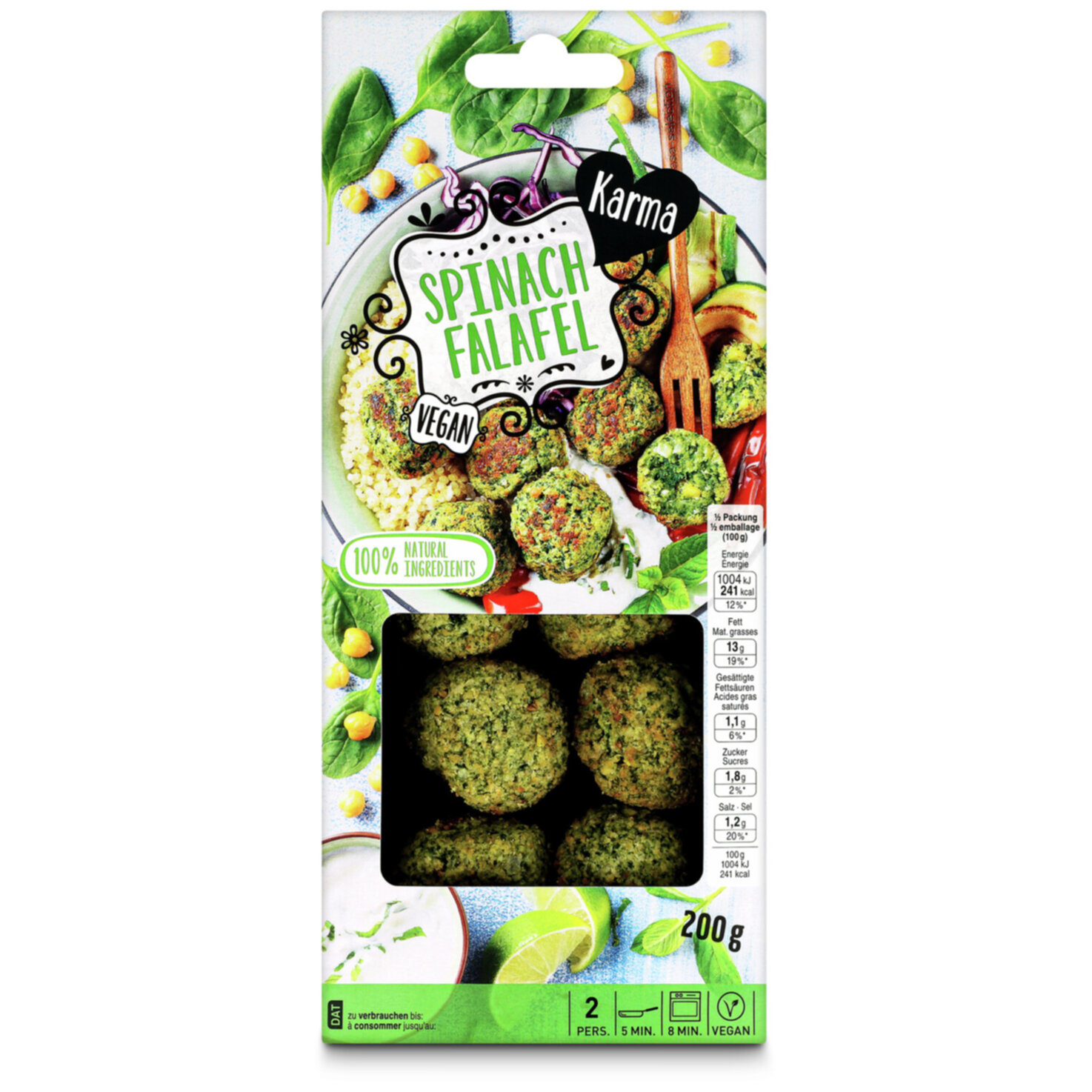 Karma Spinach Falafel