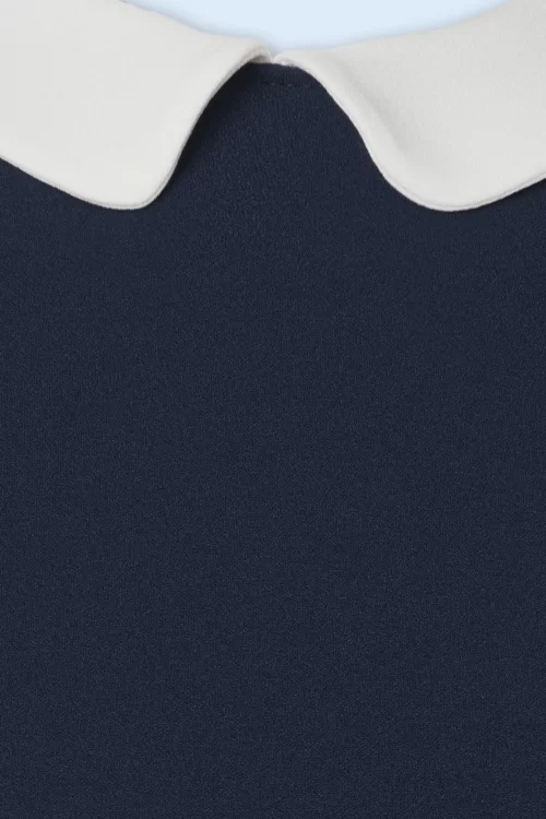 Vintage Chic for Topvintage Ebony jurk in navy