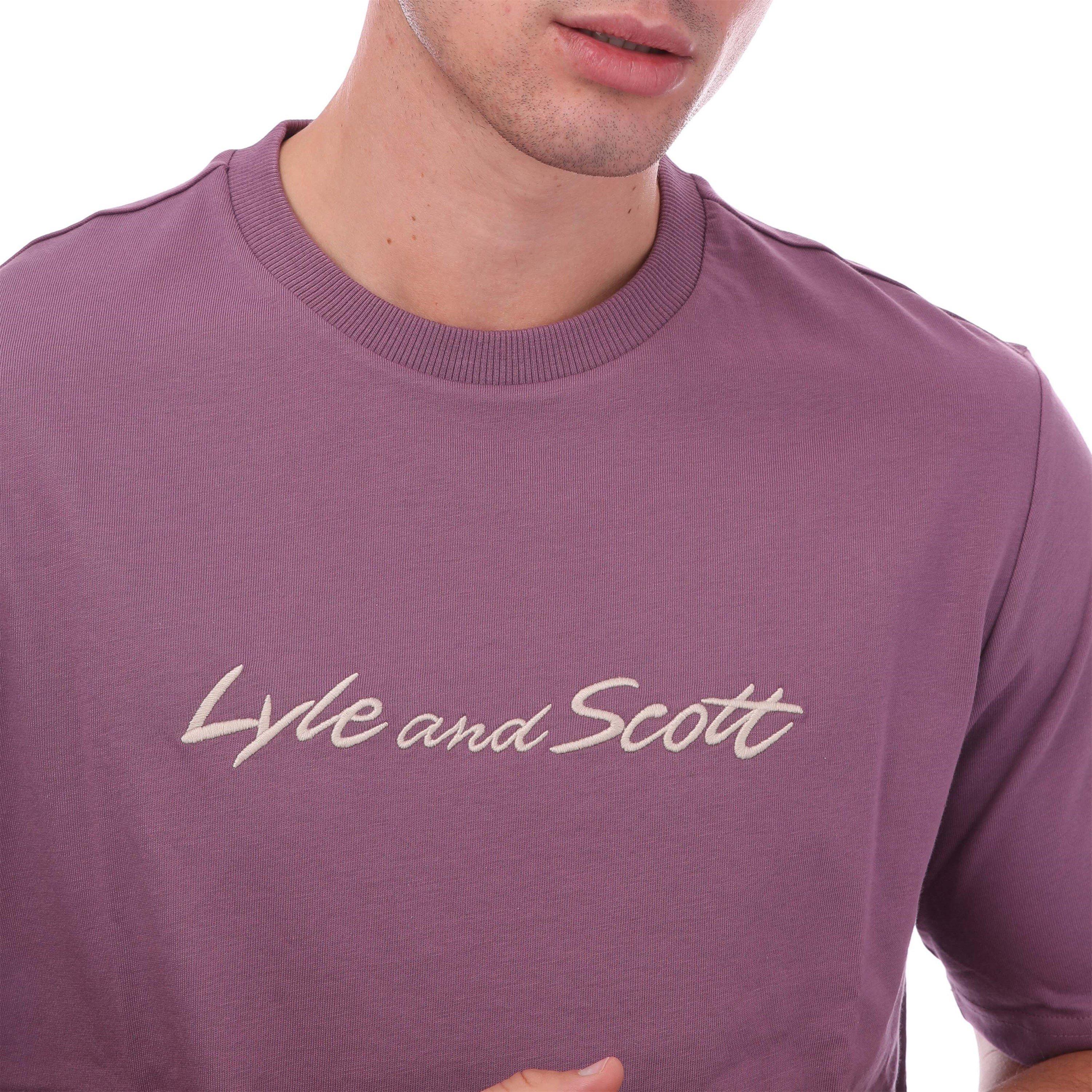 Lyle and Scott Scr Emb TShir Sn99