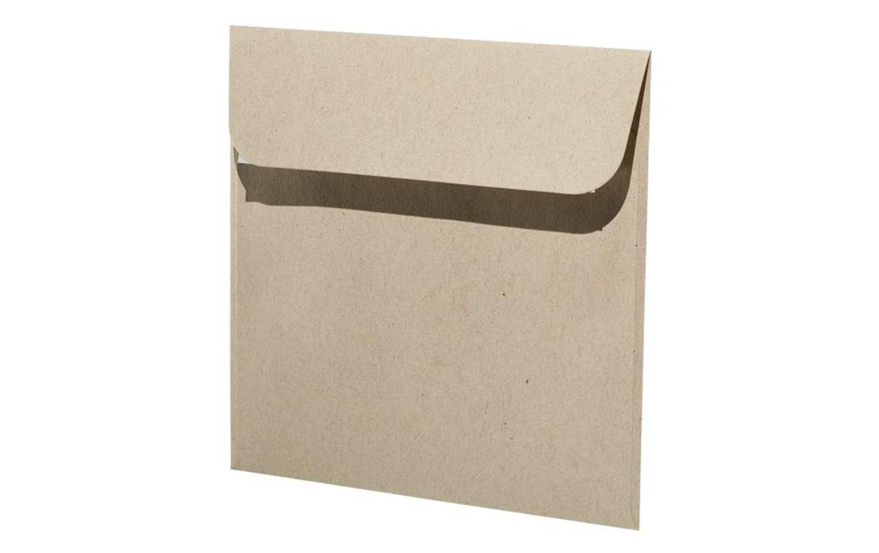 Couvert Green Line 16 x 16 cm, 5 Stück, HellbraunUmweltfreundlicher Briefumschlag