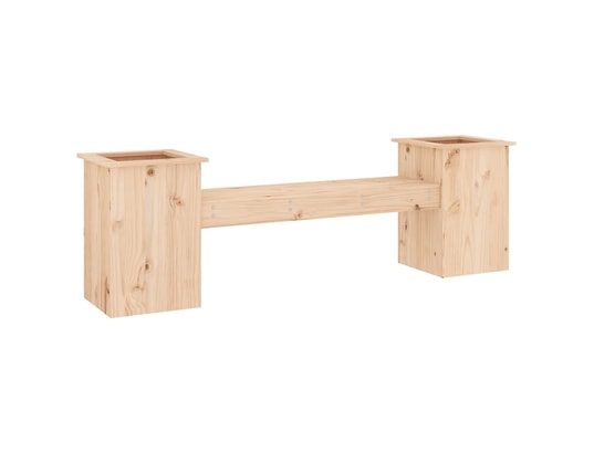 VIDAXL - Banc de jardin Banc avec jardinières 184,5x39,5x56,5 cm bois massif de pin