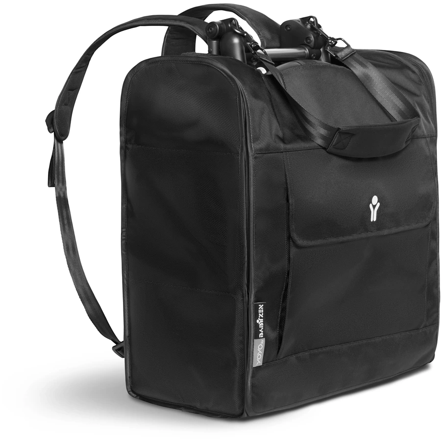 BABYZEN Kinderwagen YOYO2 6+ Black mit Textilset Ginger und Backpack YOYO Black