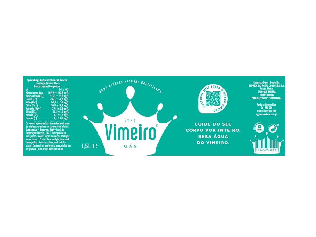 ÁGUA VIMEIRO COM GÁS PET 4X1.5L