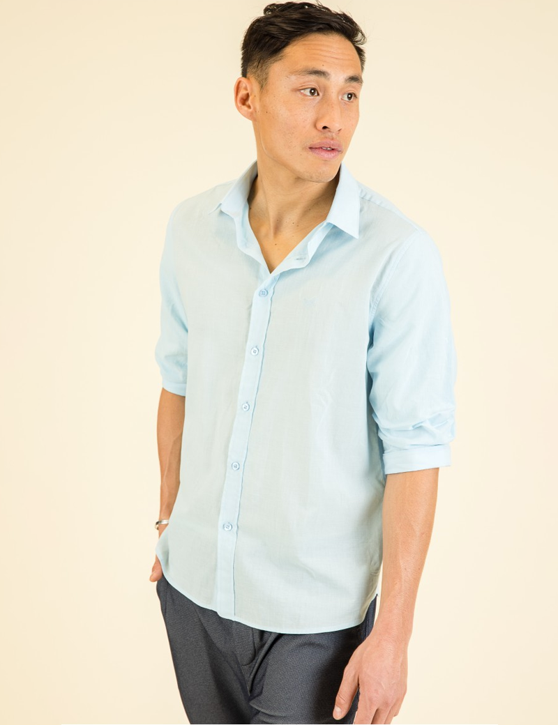 HBT CHEMISE HOMME CHARLIE SHIRT CIEL