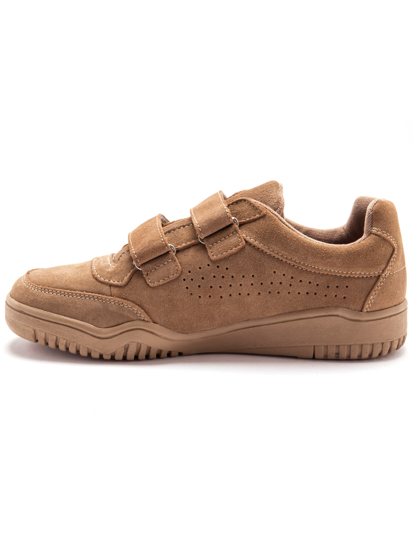 Chaussures cuir à scratch extra-larges