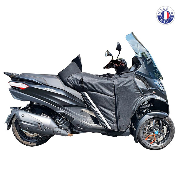 Bagster - Tablier Winzip Piaggio MP3 300/400 et 530 (2022-2023) Made in France | XTB650FR Noir
