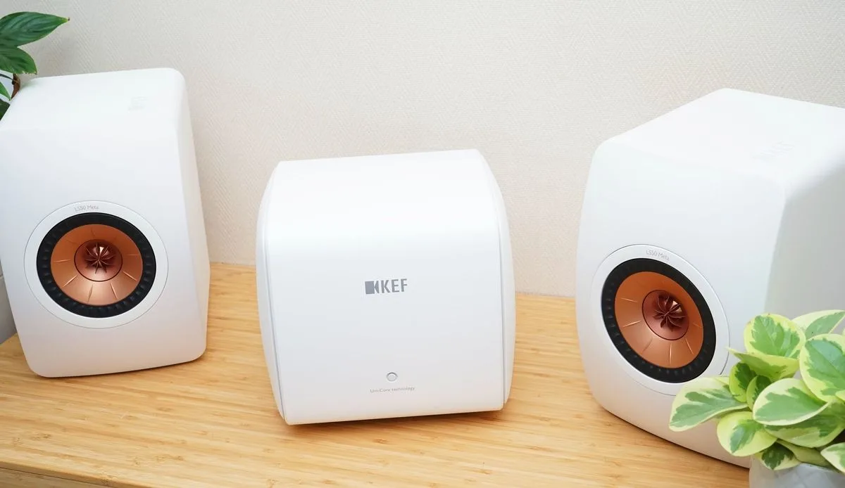 KEF LS50 Meta Blanc mat (la paire) Enceintes bibliothèque