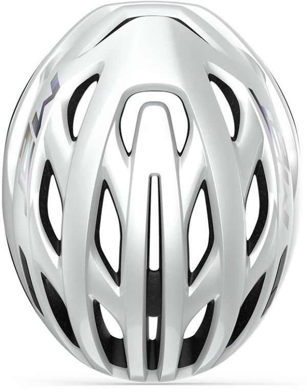 MET Estro Mips Cykelhjelm, White Holographic/Glossy