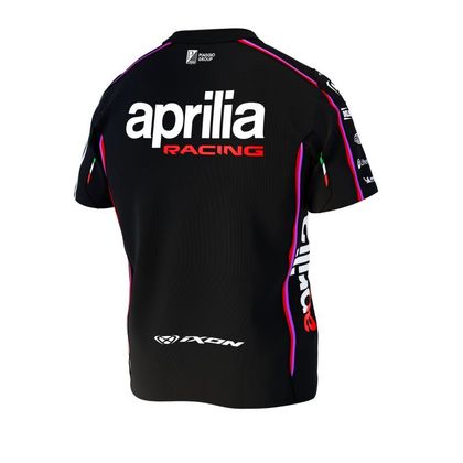 T-Shirt manches courtes Ixon APRILIA 25 - Noir / Rouge