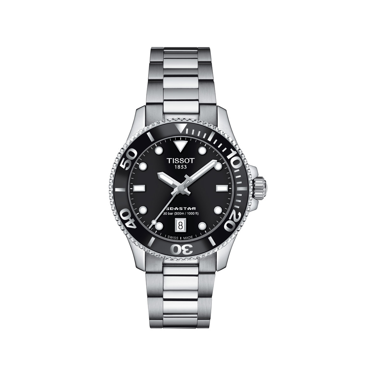 Montre TISSOT t-sport femme bracelet acier gris
