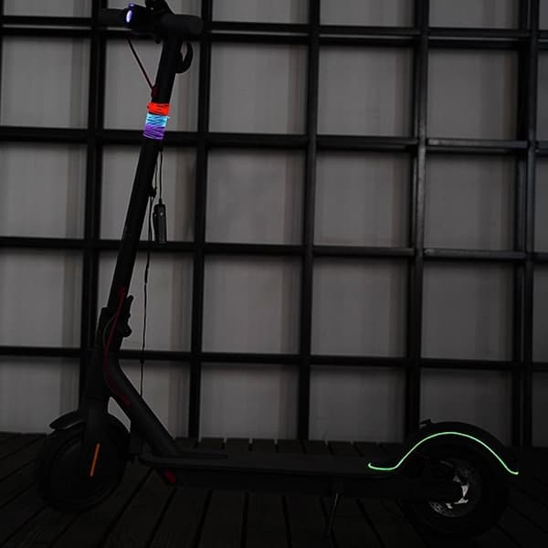 131cm Scooter Scooter Lys Batteridrevet Fleksibel Lampe - Rød