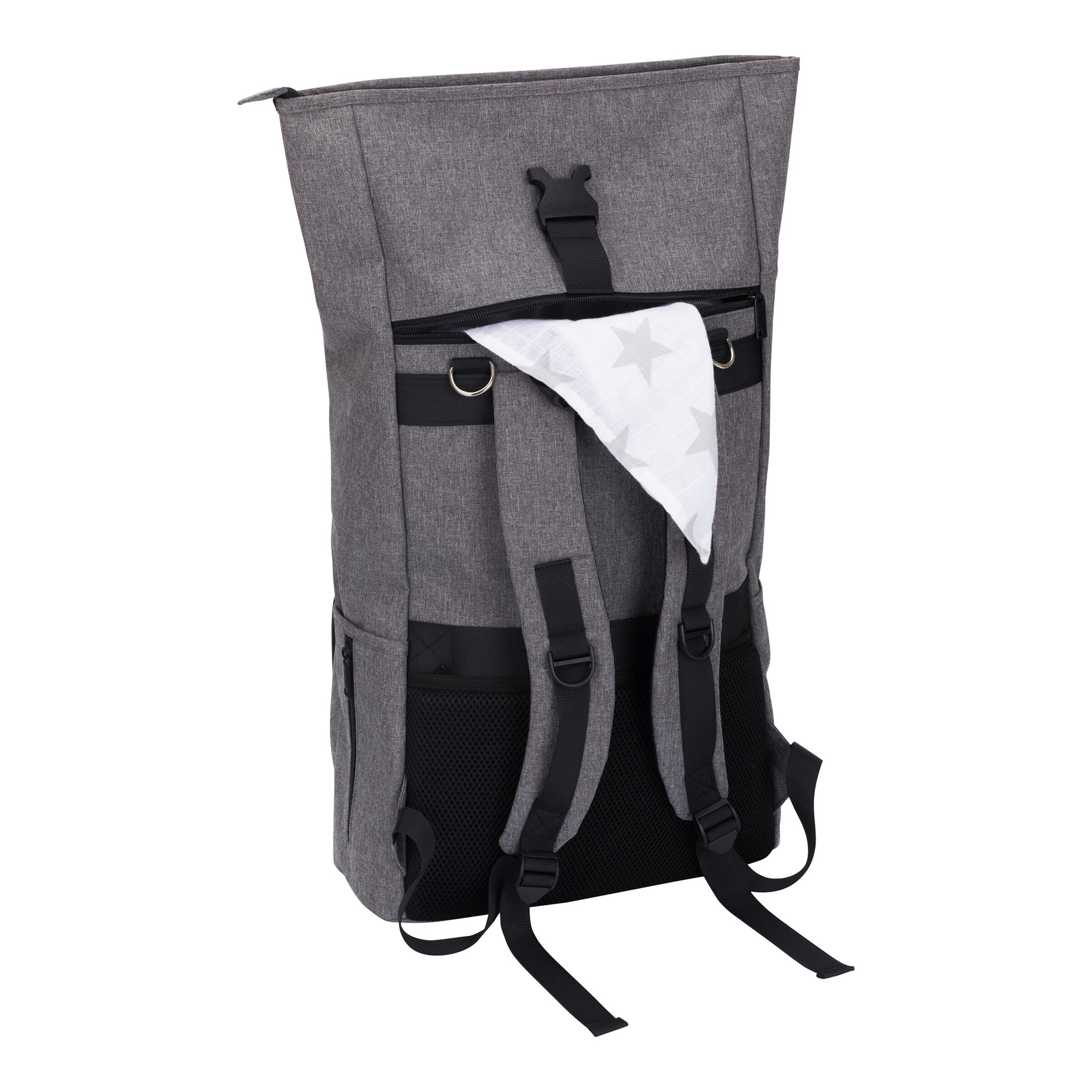 Fillikid Wickelrucksack Rolltop Tokio grau