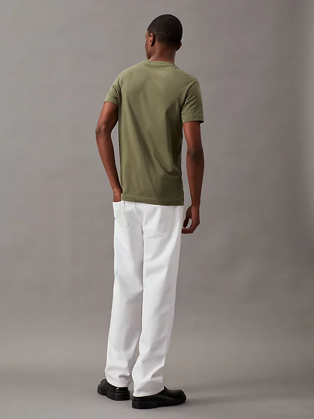 Camiseta slim fit com monograma