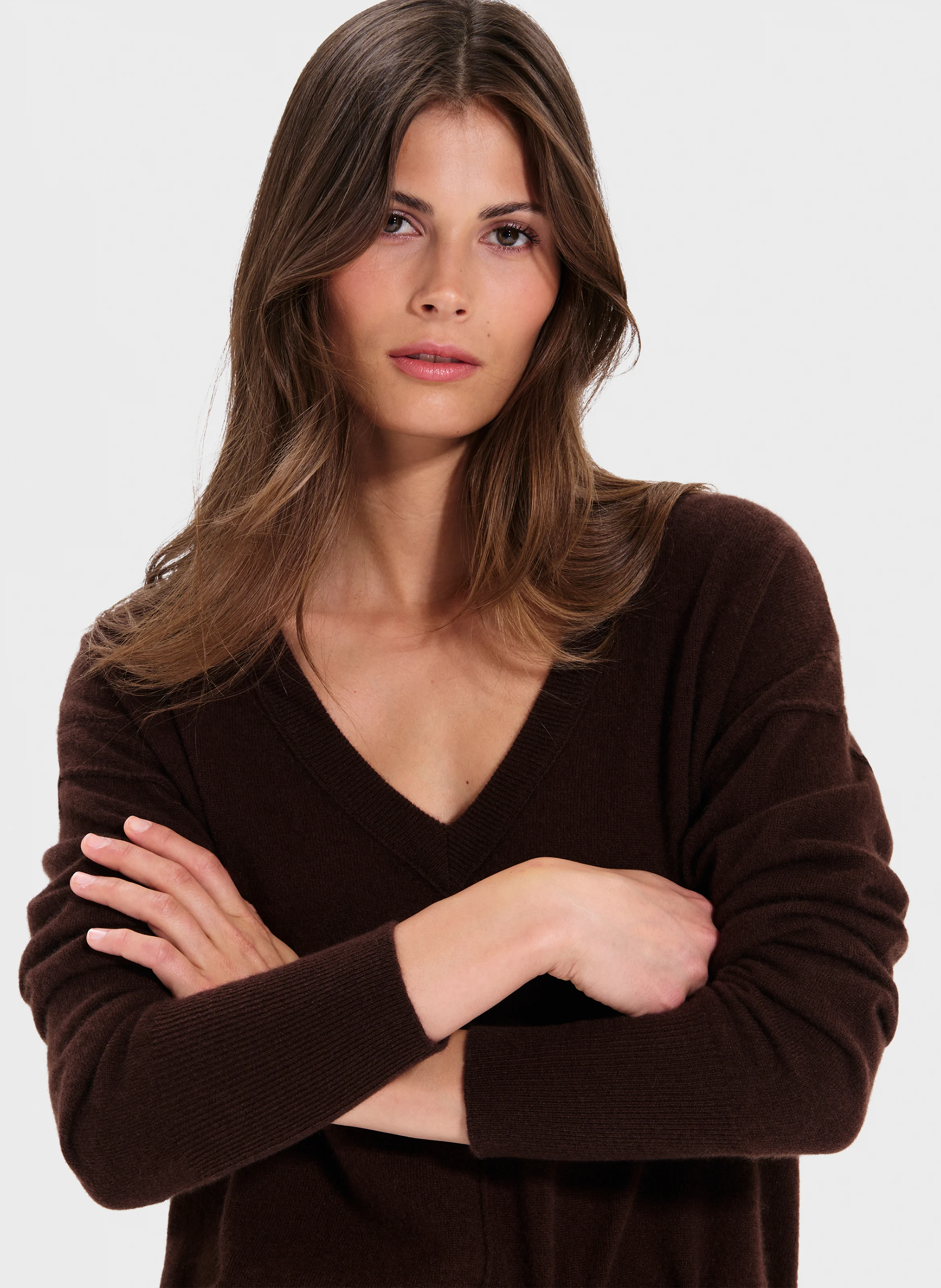 PUCCI - Pull droit col V | Marron