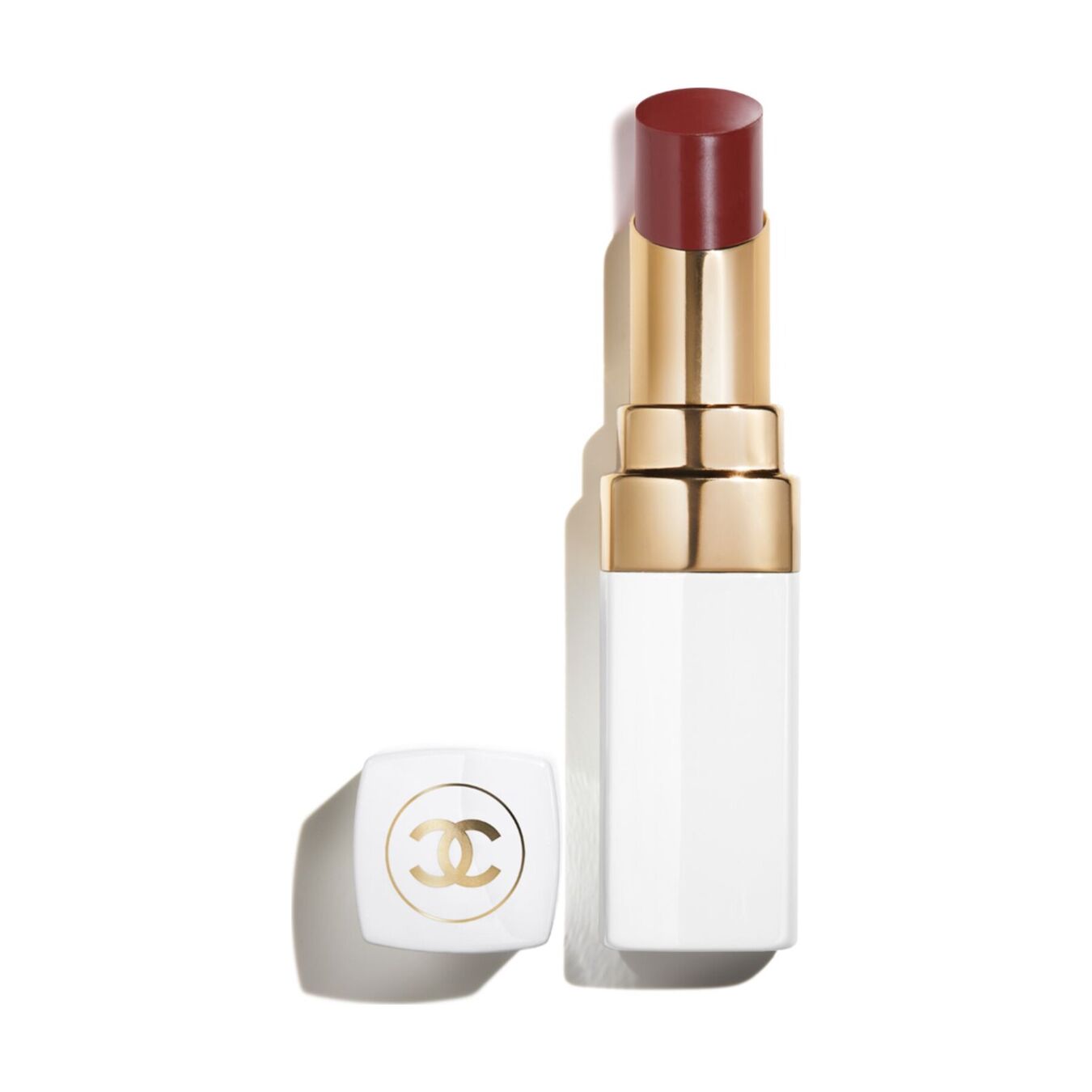 CHANEL ROUGE COCO BAUME – SATINÉ Le baume teinté hydratant embellisseur. Intensité sur mesureCoco Baume Teinte 912