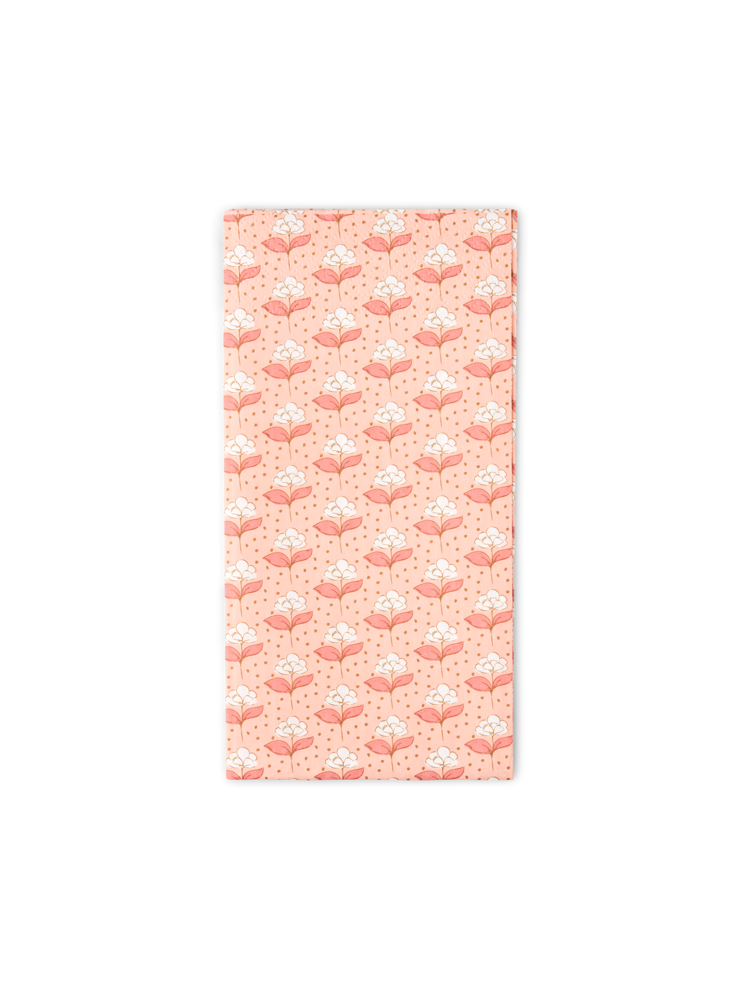 Servietter 40 x 40 cm | Papir. 20 x 10 cm/40 x 40 cm. 16 stk. | Coral, White