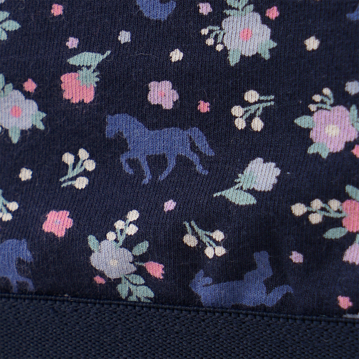 Yigga 2 Mädchen Bustiers mit Pferde-Motiven dunkelblau / pink