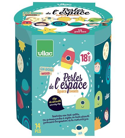 Vilac Perlen - 14 Teile - The Space & The Stars