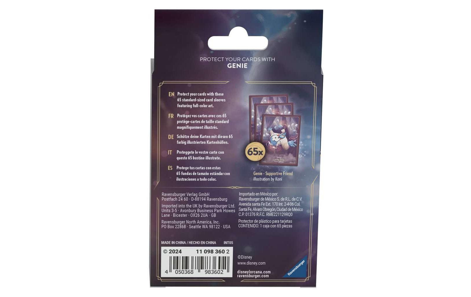 Kartenhülle Disney Lorcana – GenieBeliebtes Accessoire für Sammelkartenspiele