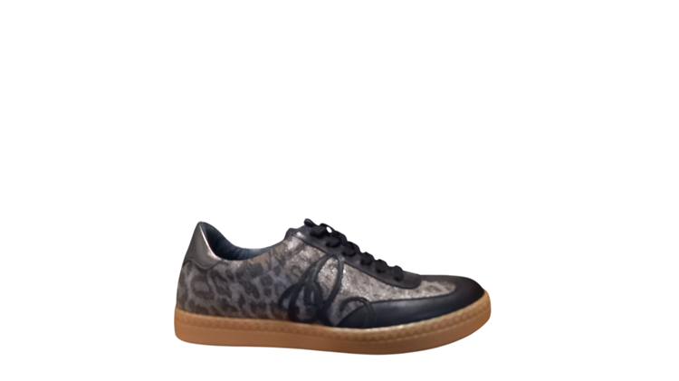 AQA Shoes A8776 A36B67 Black/Leopard