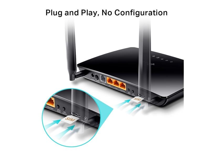 TP-Link LTE-Router TL-MR6500v N300 4G LTE-Telefonie-WLAN-Router