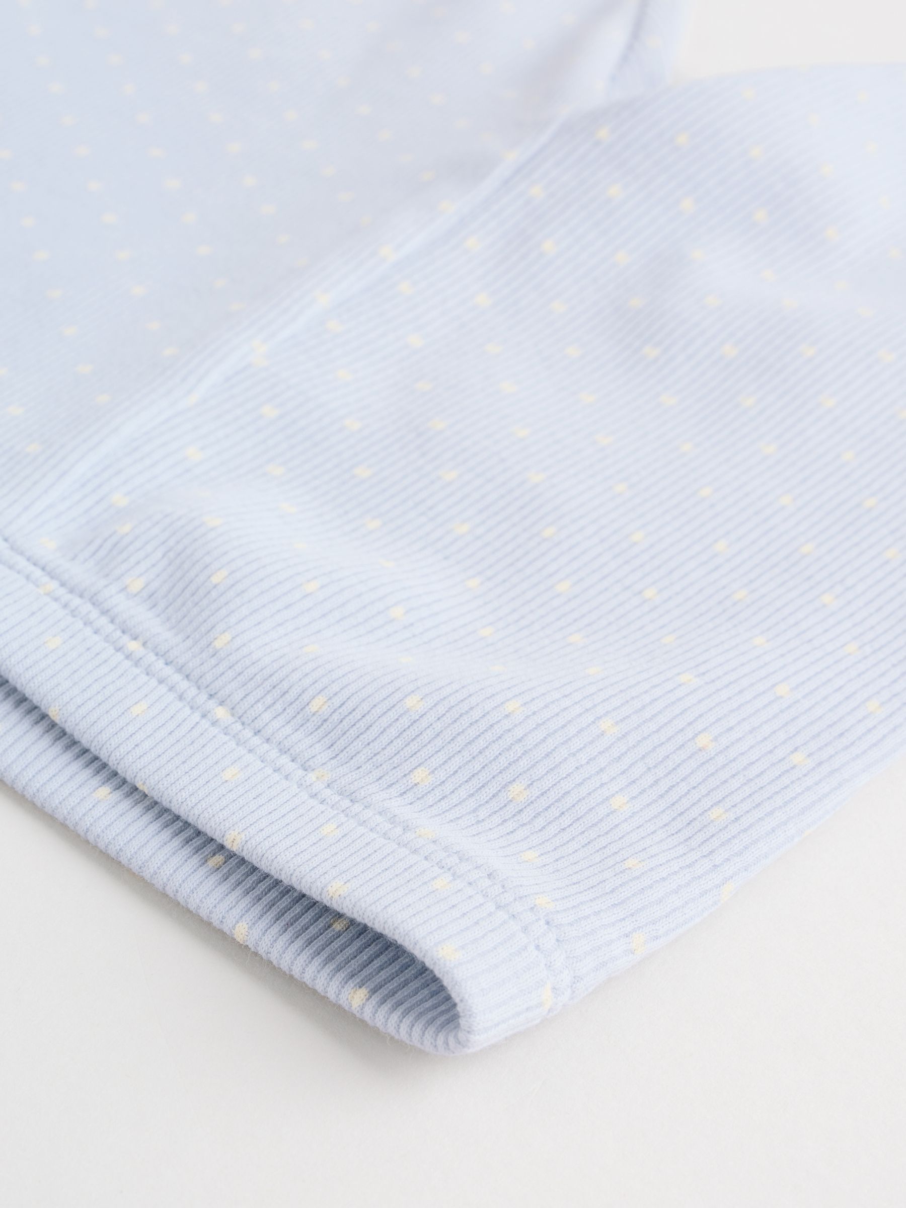 Blauw met stippen - Set met babyfriltop met lange mouwen en legging (0mnd-2jr)