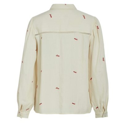 Chemise à manches longues femme Vitrian JAUNE VILA