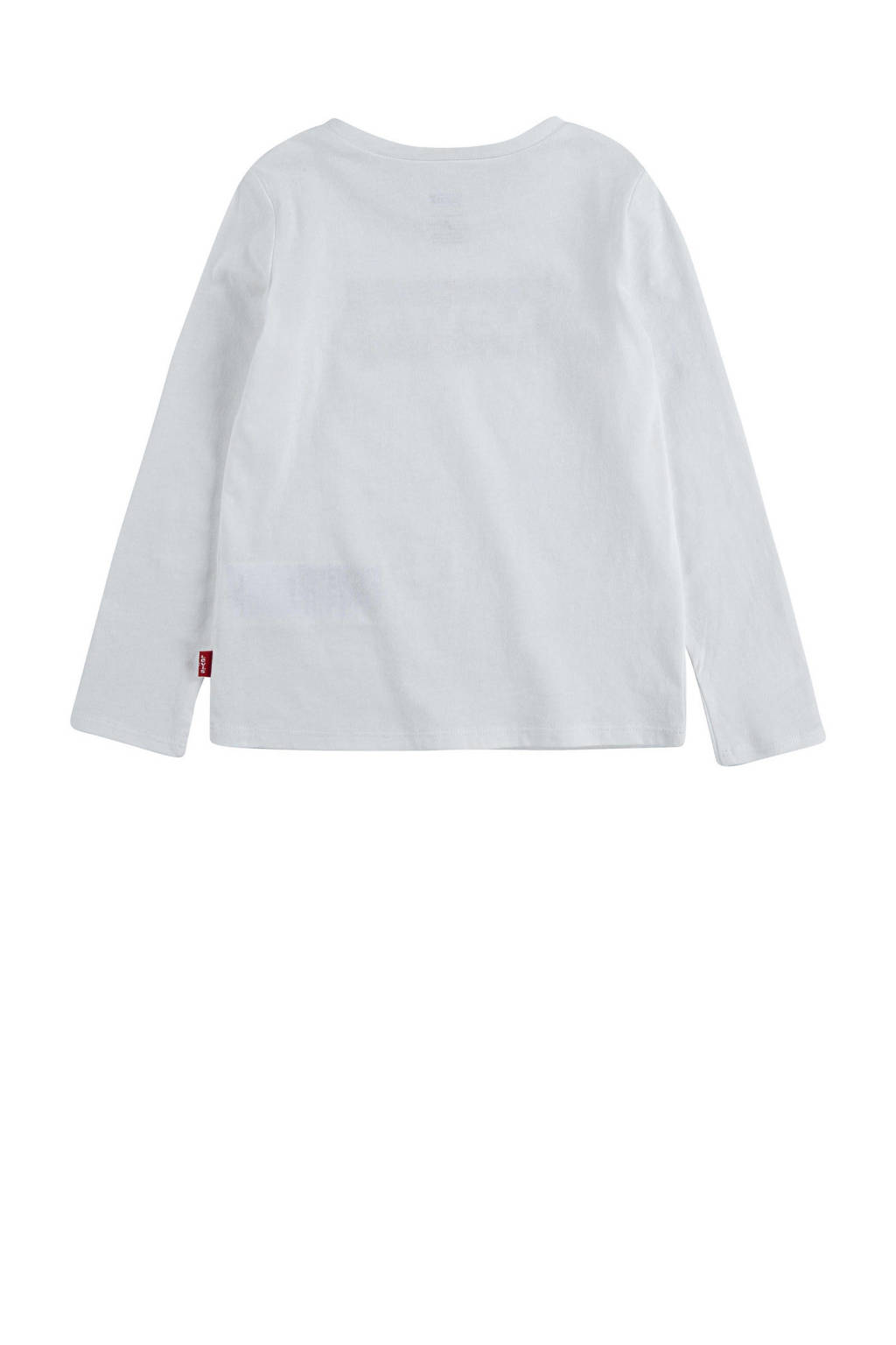 Levi's longsleeve Batwing met logo wit