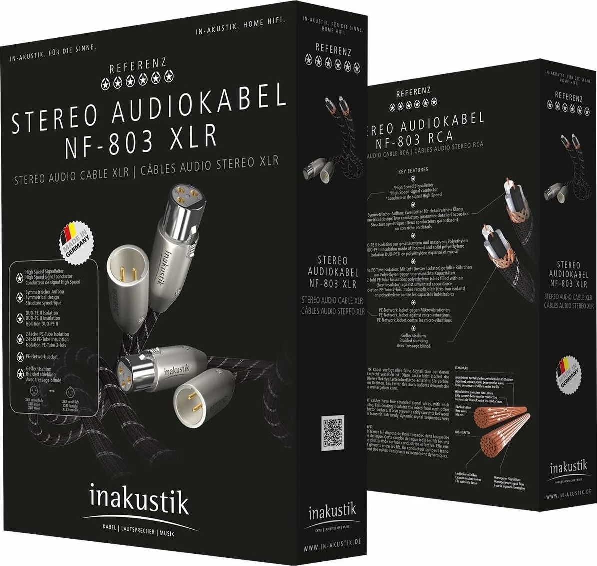 Inakustik Reference NF-803 XLR (2 x 1,5 m) Câbles symétriques XLR