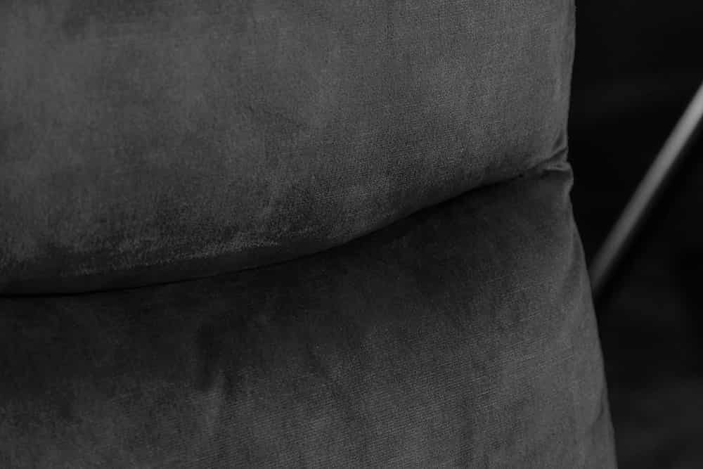 Moderner Freischwinger Stuhl COMFORT grün Samt mit Komfortgriff