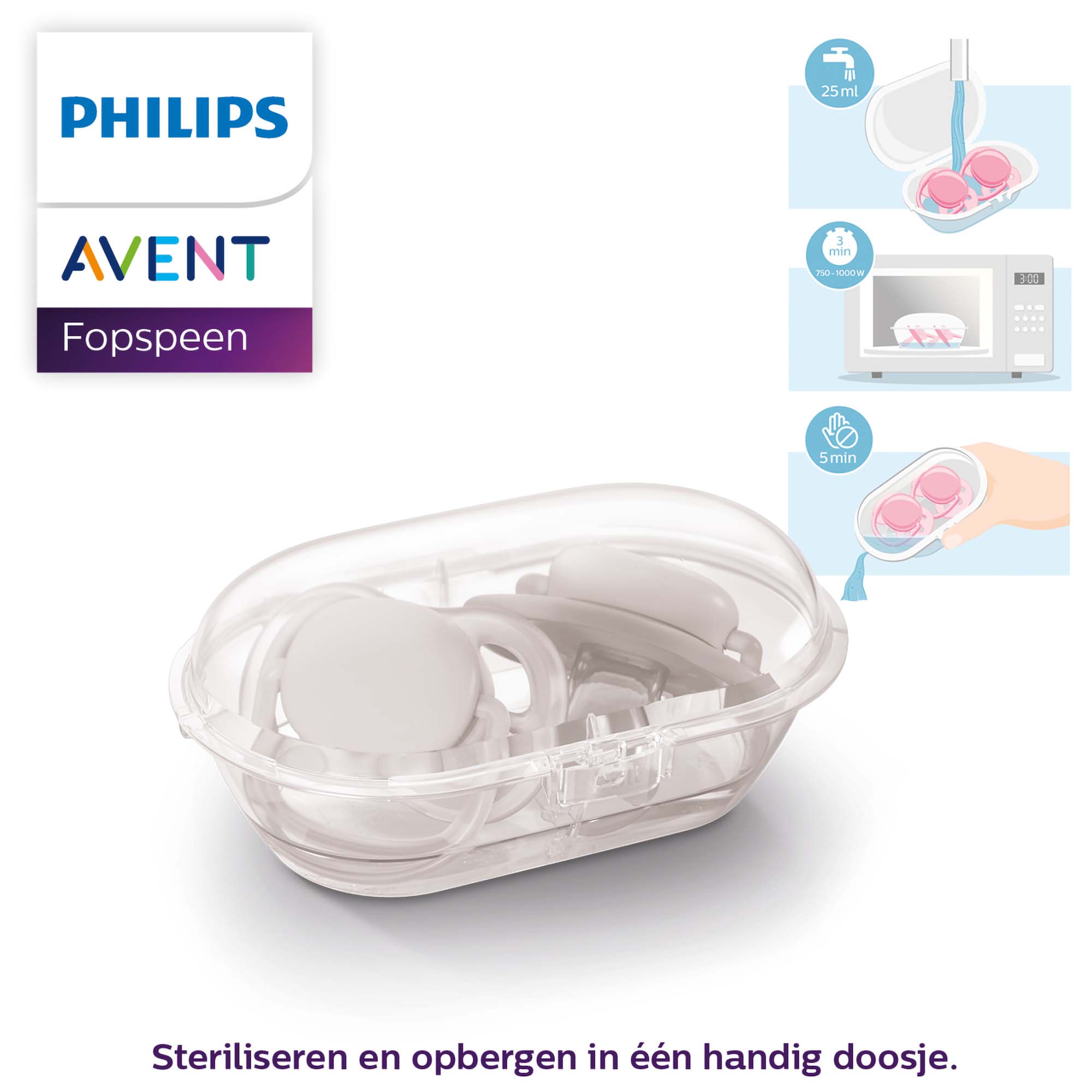 Philips Avent Ultra Soft Fopspeen 0-6 mnd 2-pack blauw