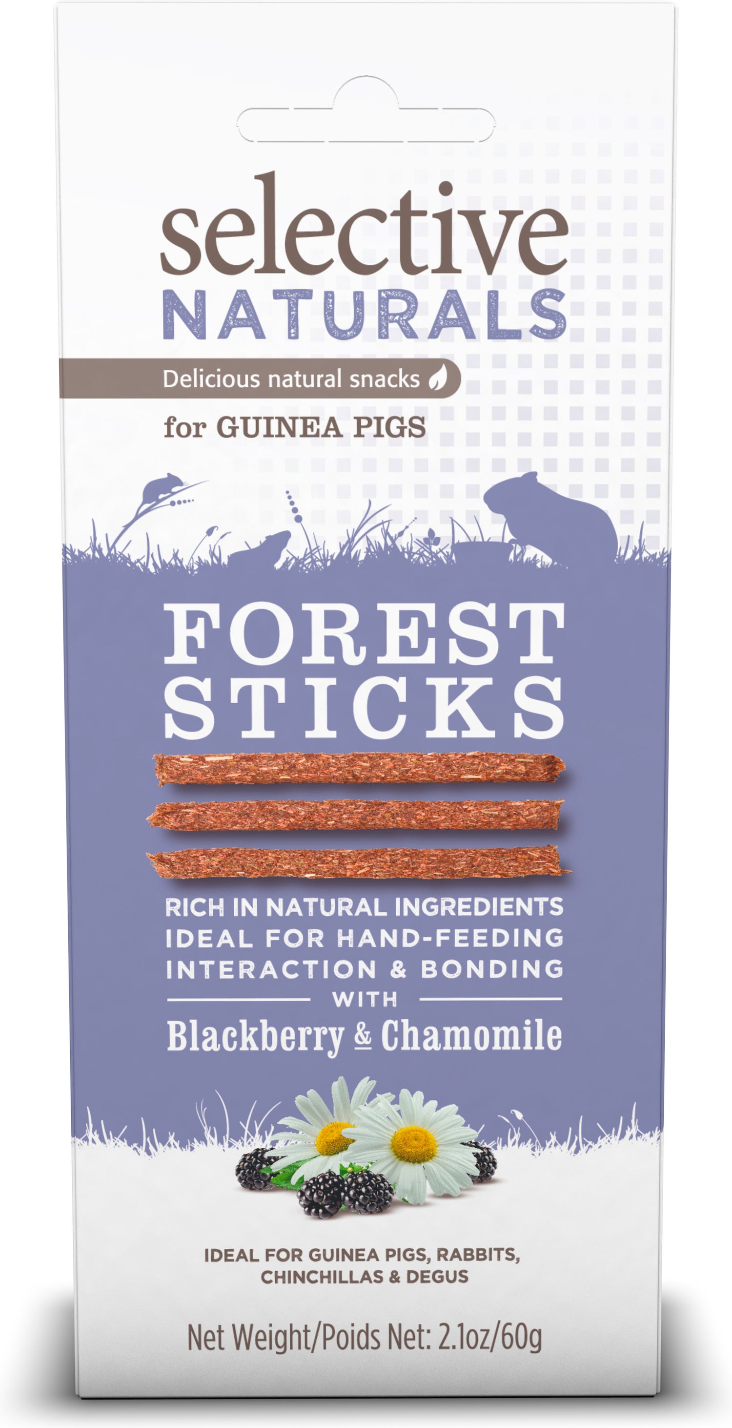Supreme Selective caviasnack Naturals Forest Sticks 60 g