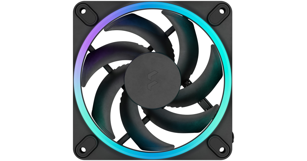 Fractal DesignMomentum 12 RGB case fans  (Zwart, 3 stuks, 120 x 120 x 25 mm, PWM)
