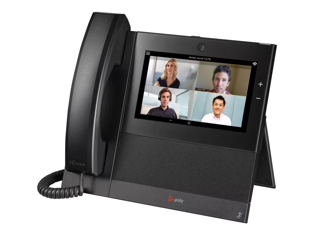 Poly CCX 700 OpenSIP - VoIP-telefon - med digitalkamera med opkalds-ID/opkald venter - SIP, RTCP, RTP - 24 linier - sort