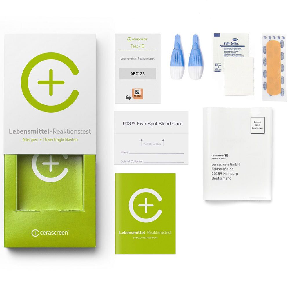 cerascreen® Lebensmittel-Reaktionstest