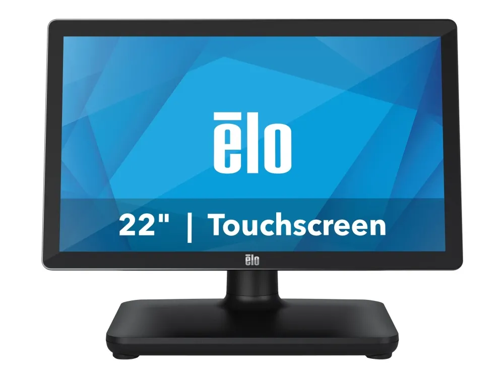 EloPOS System - Med I/O Hub Stand - alt-i-én - 1 x Core i5 8500T / op til 3.5 GHz - vPro - RAM 8 GB - SSD 128 GB - UHD Graphics 630 - Gigabit Ethernet - 802.11a/b/g/n/ac, Bluetooth 5.0 - intet OS - skærm: LED 21.5