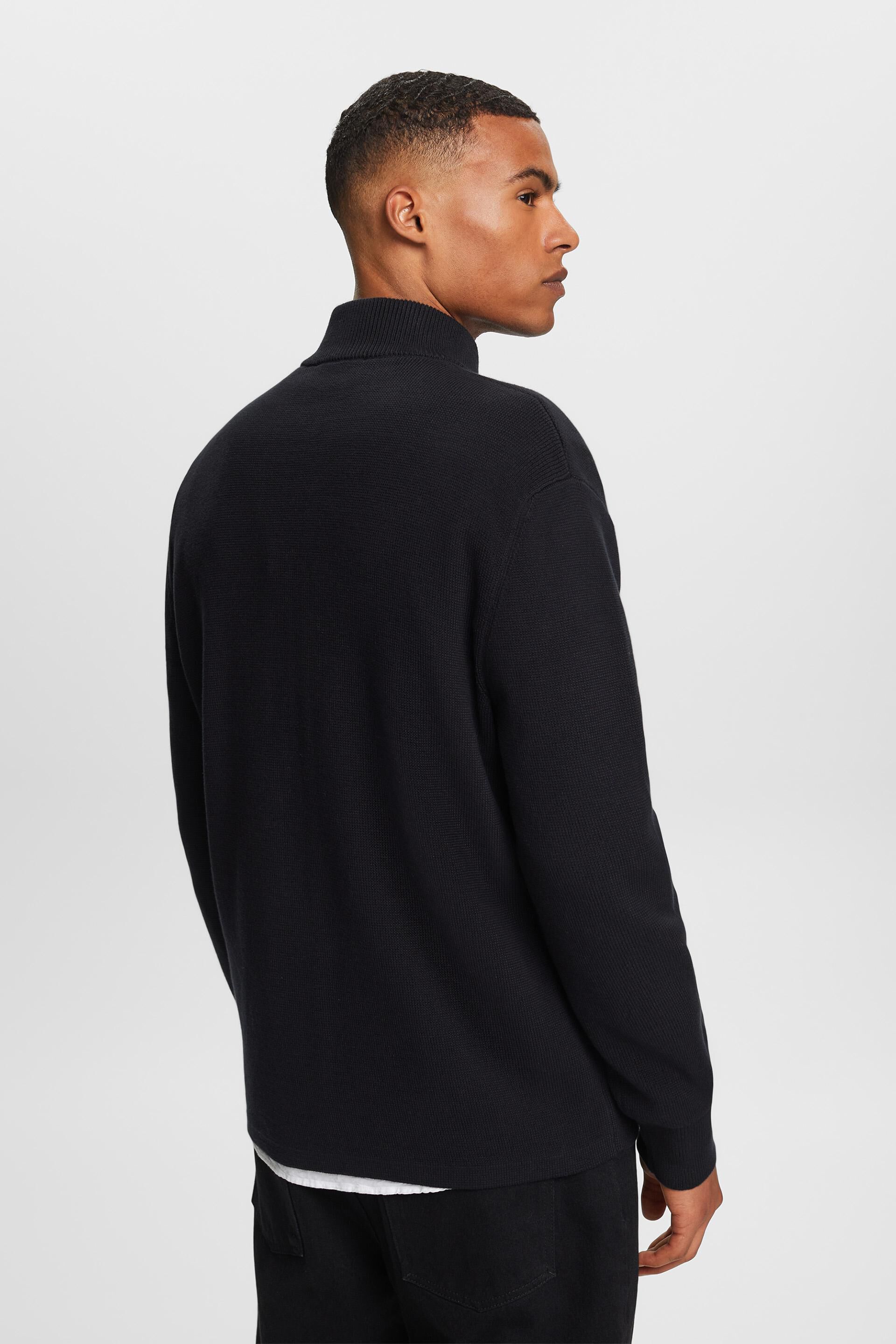 Cardigan zippé, 100 % coton