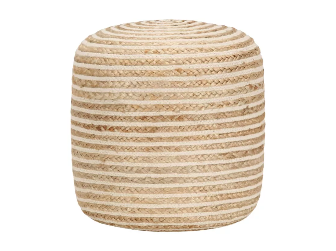 Pouf fait à la main 40 x 45 cm Jute