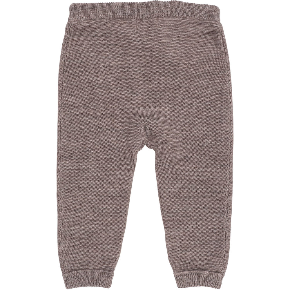 Køb COPENHAGEN COLORS Natural Mel Merino Baby Leggings In Garter Stitch