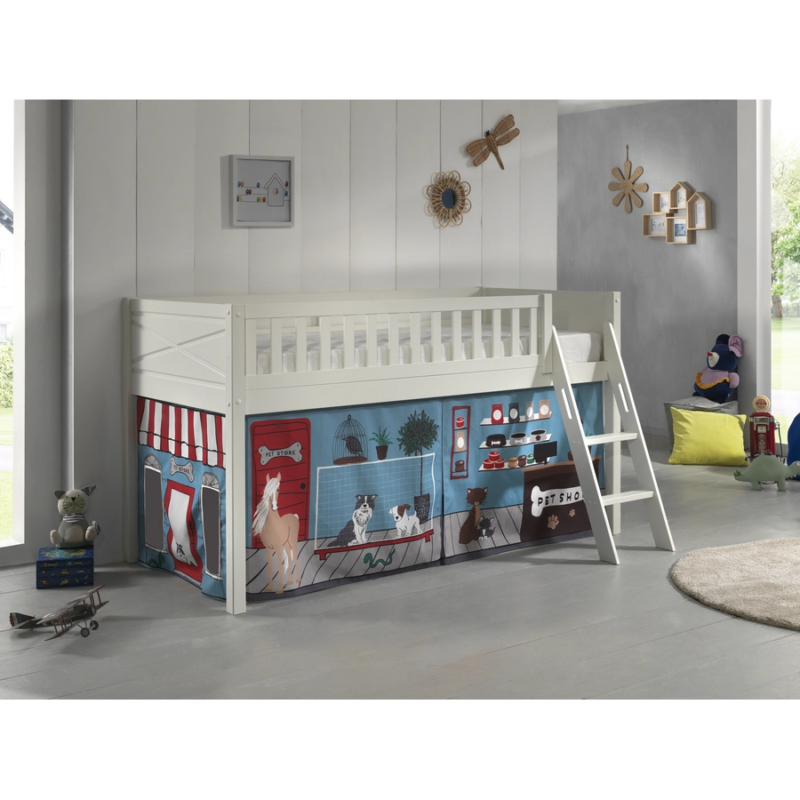 VIPACK Spielbett SCOTT Pet Shop weiß