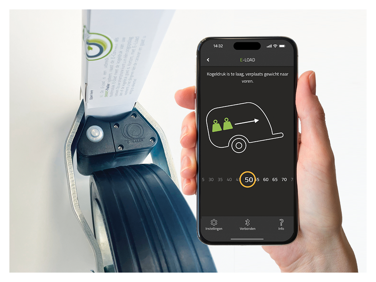 E-Trailer E-Load neuswiel kogeldrukmeter met weegfunctie